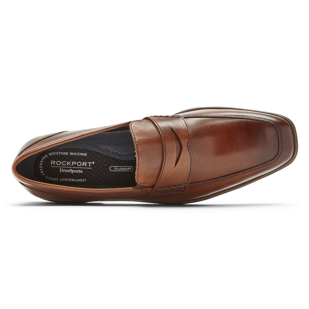 Rockport Mens Dres Sports Business 2 Penny - Loafers Brown - OTA657490